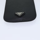 PRADA Safiano leather iPhone Case Black 2ARD62 Auth ac2881-6
