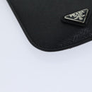 PRADA Safiano leather iPhone Case Black 2ARD62 Auth ac2881-14
