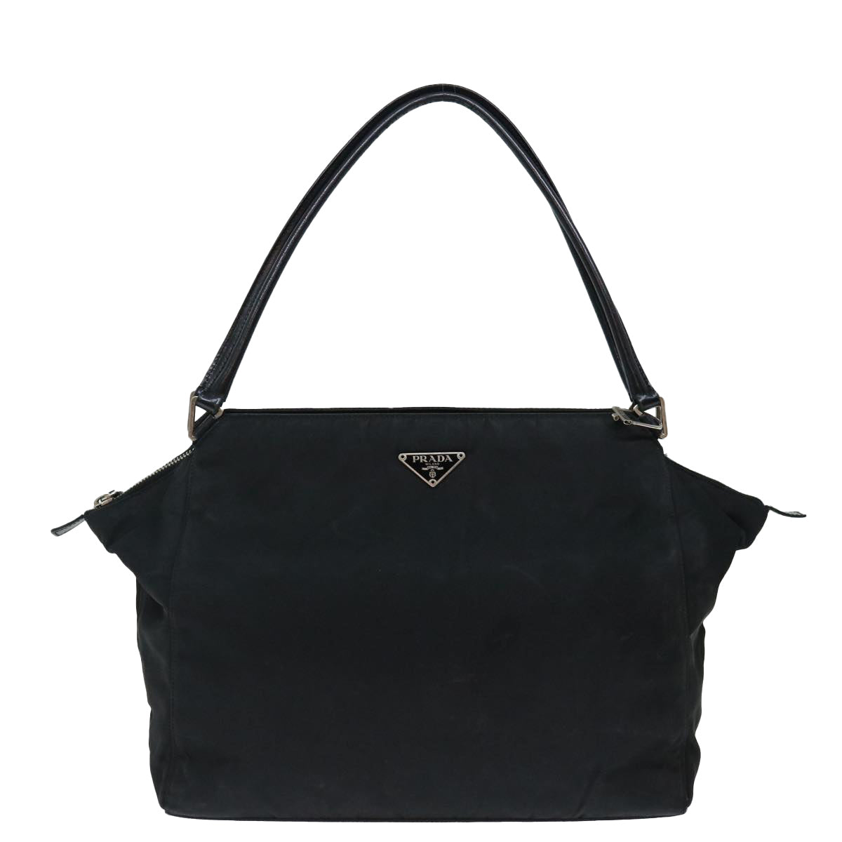 PRADA Shoulder Bag Nylon Black Auth ac2887