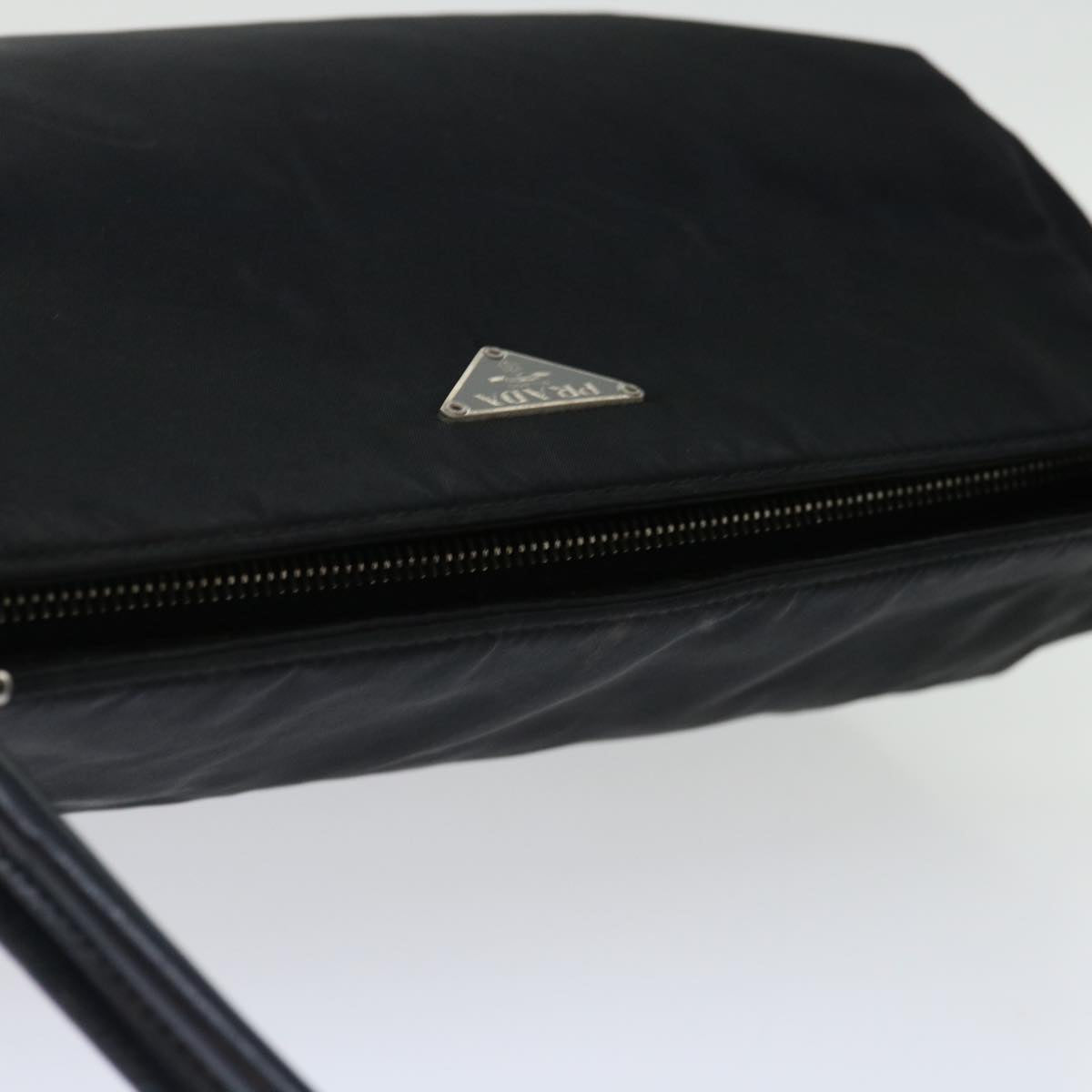 PRADA Shoulder Bag Nylon Black Auth ac2887