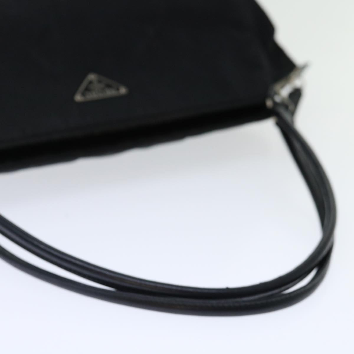 PRADA Shoulder Bag Nylon Black Auth ac2887