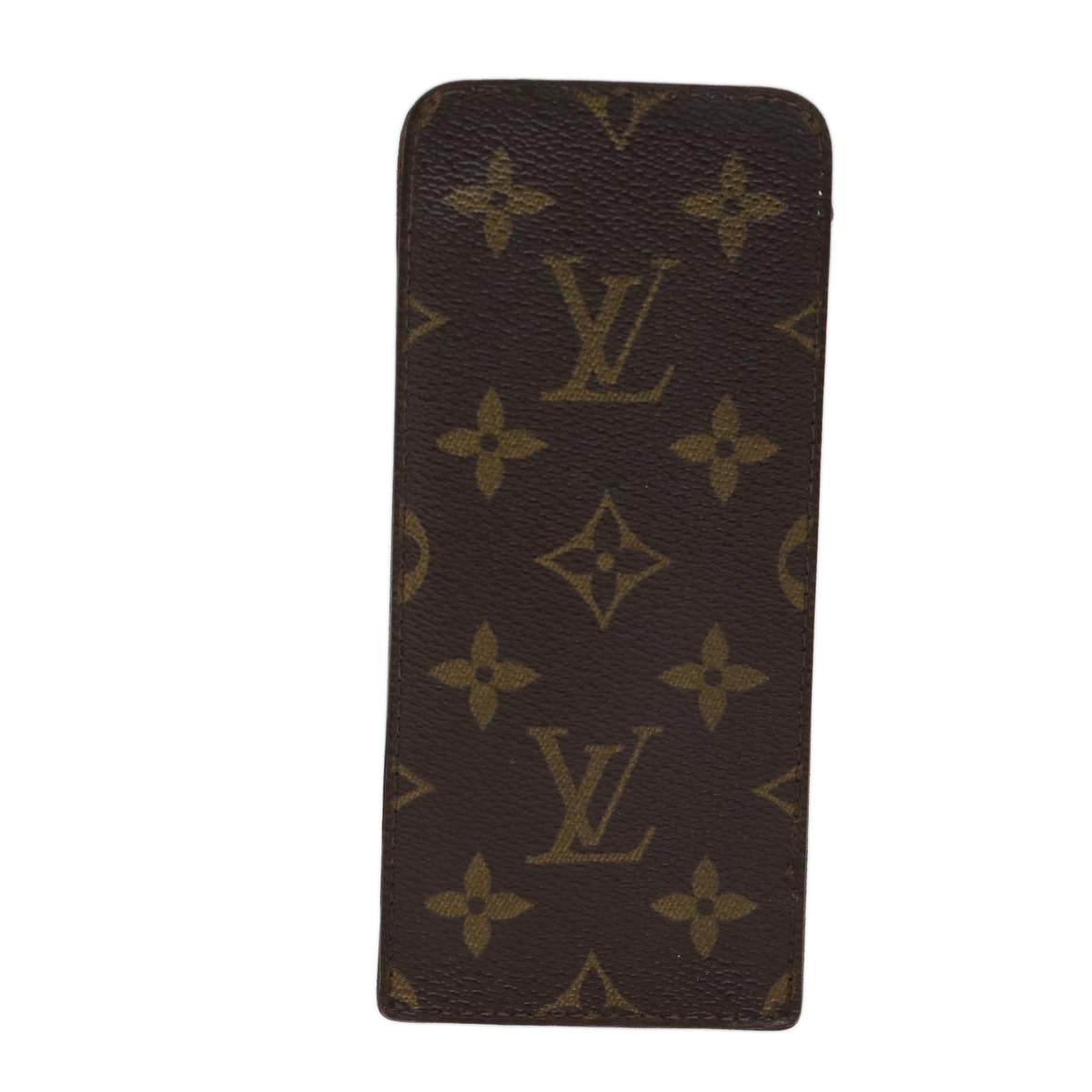 LOUIS VUITTON Monogram Etui Lunette Simple Glasses Case Old model LV Auth ac2888