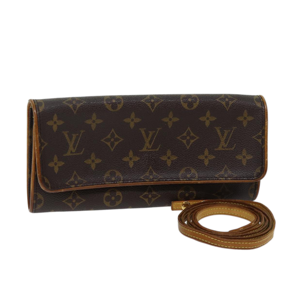 LOUIS VUITTON Monogram Pochette Twin GM Shoulder Bag M51852 LV Auth ac2889