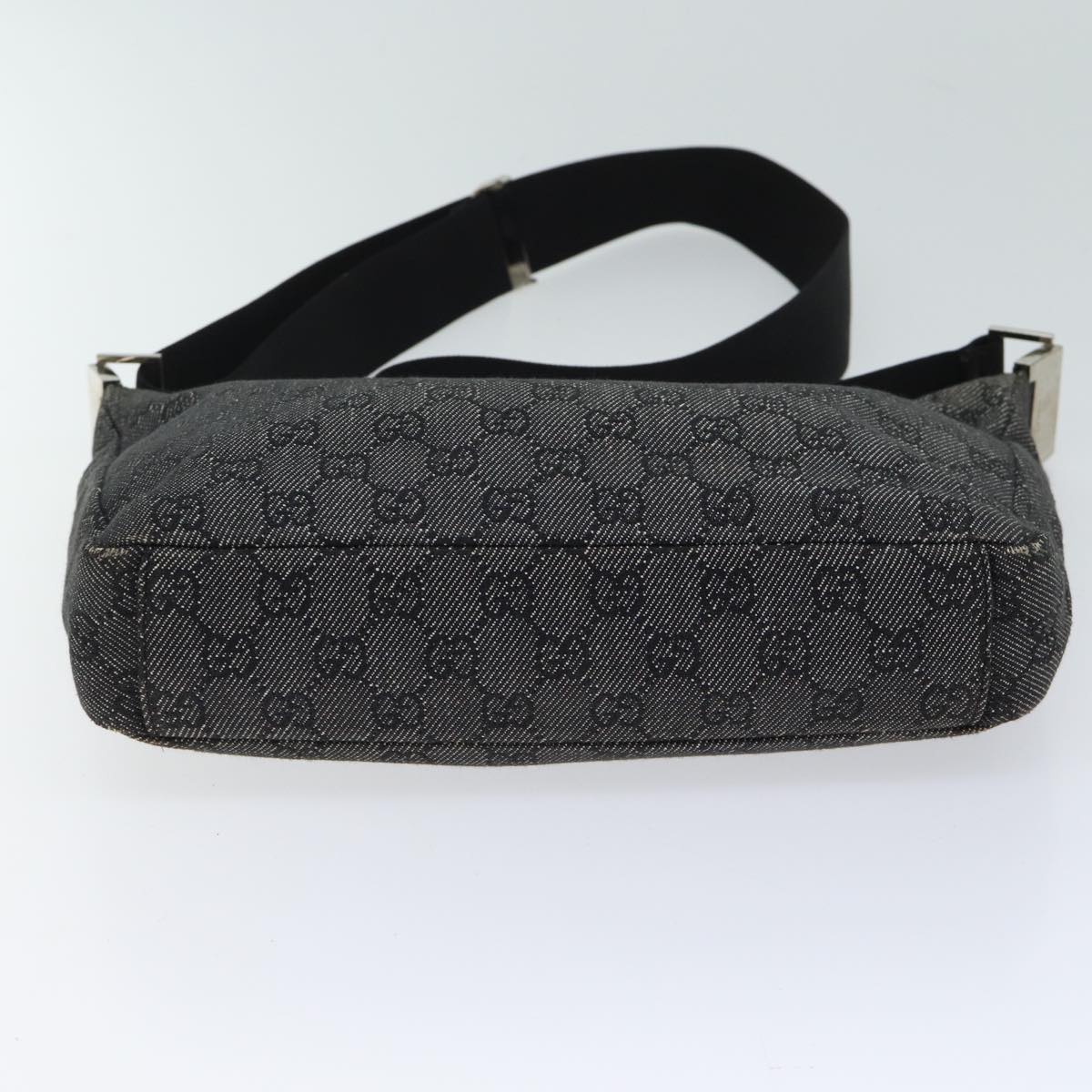 GUCCI GG Canvas Shoulder Bag Black Auth ac2892