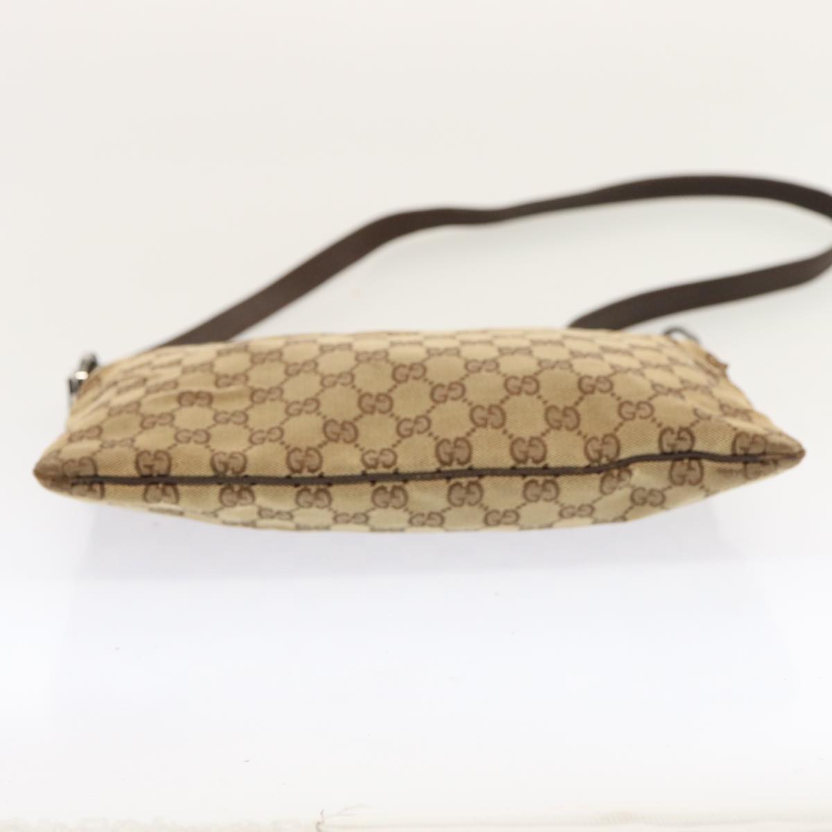 GUCCI GG Canvas Shoulder Bag Beige 113013 Auth ac2895