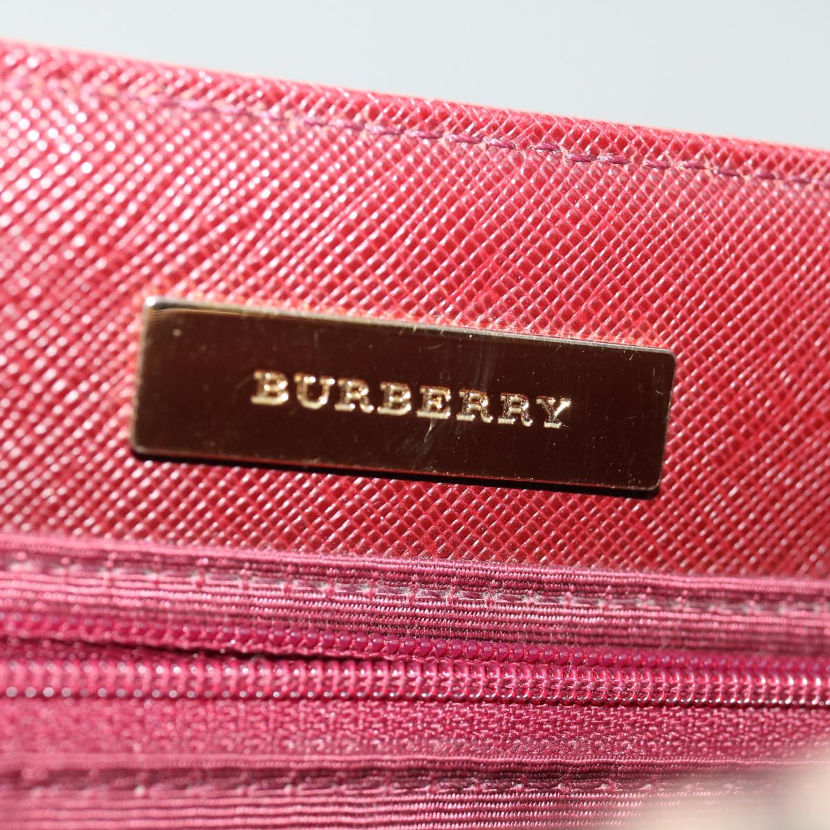 BURBERRY Nova Check Shoulder Bag Canvas Red Auth ac2926