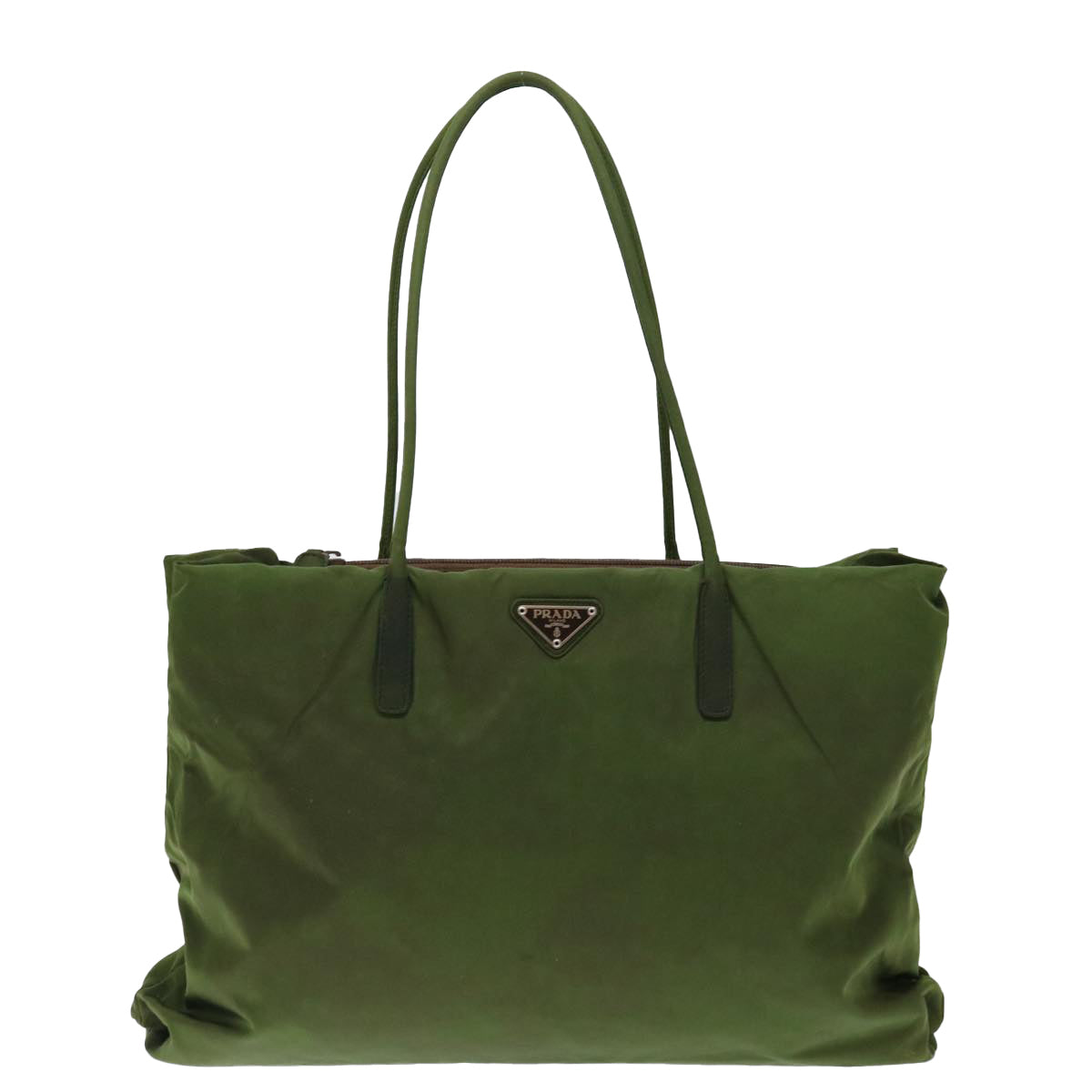 PRADA Tote Bag Nylon Khaki Auth ac2933