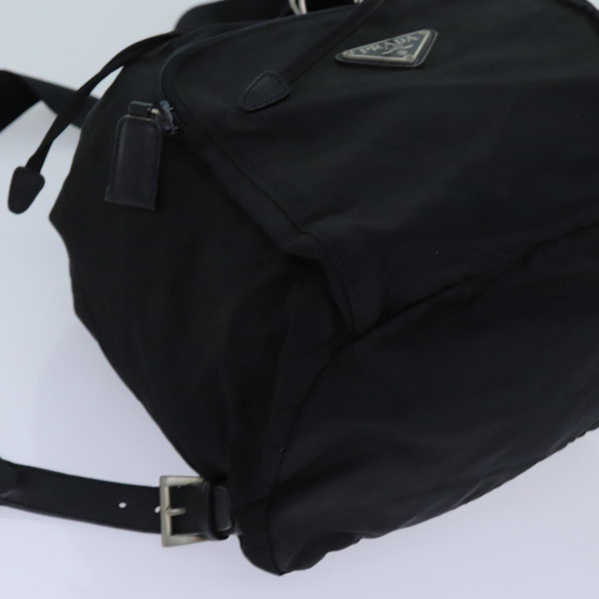 PRADA Backpack Nylon Black Auth ac2937