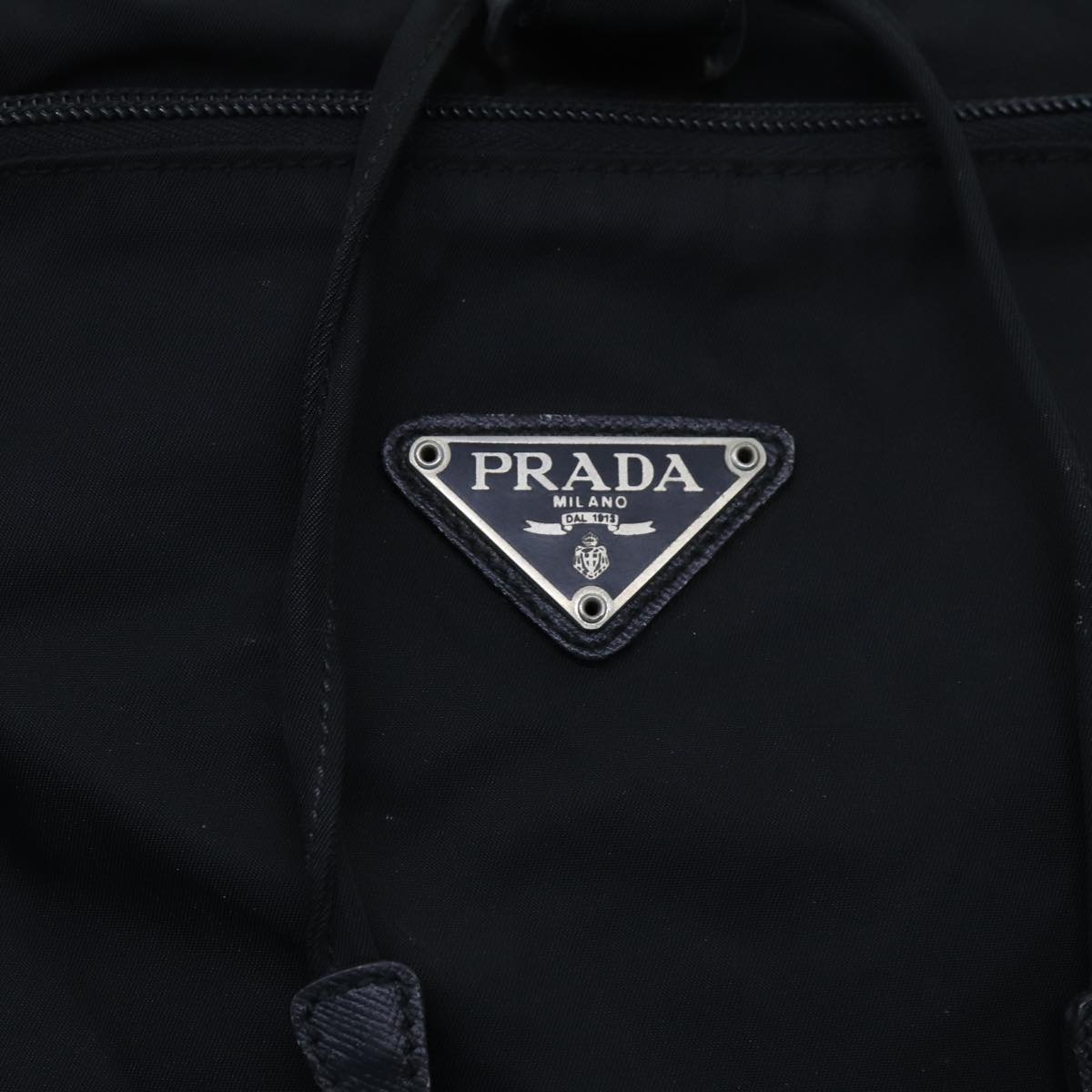 PRADA Backpack Nylon Black Auth ac2937