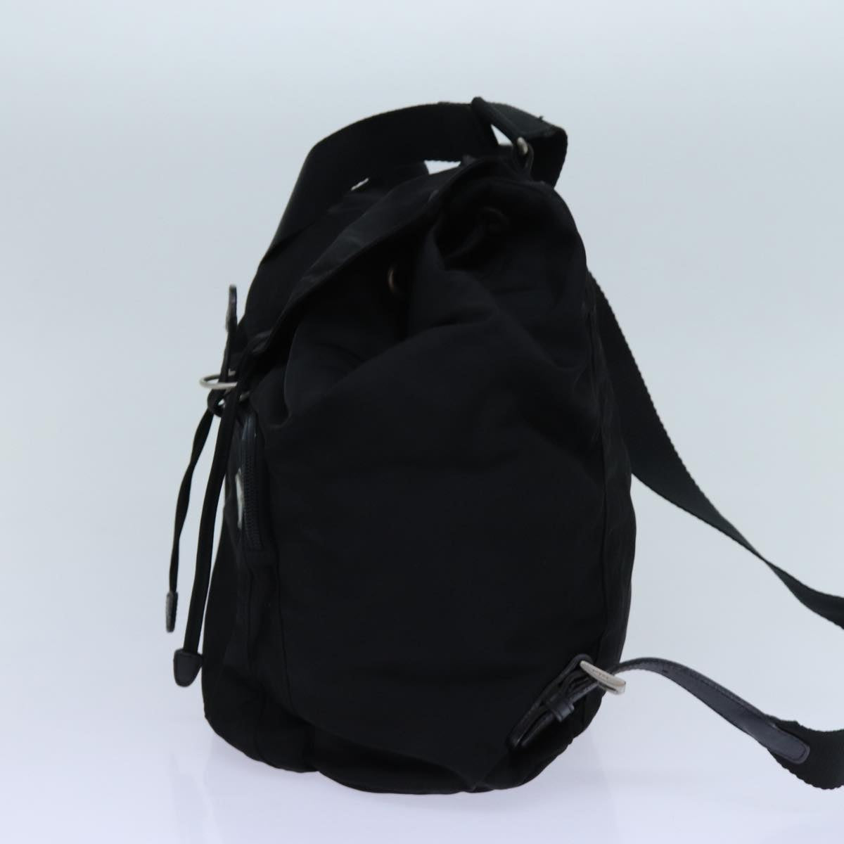 PRADA Backpack Nylon Black Auth ac2937