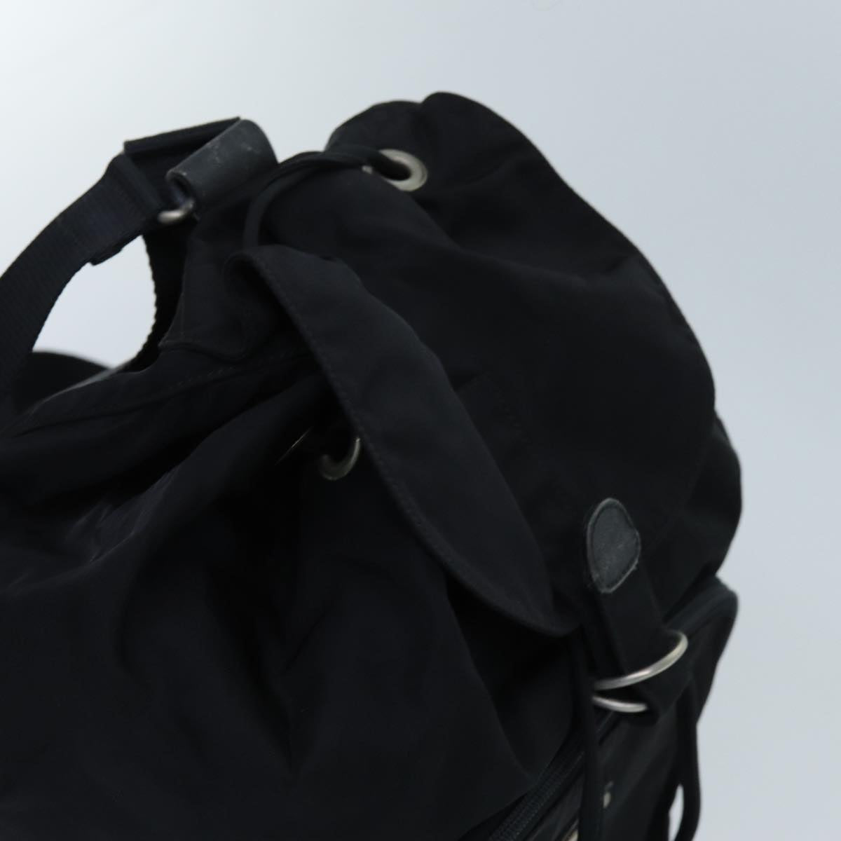 PRADA Backpack Nylon Black Auth ac2937