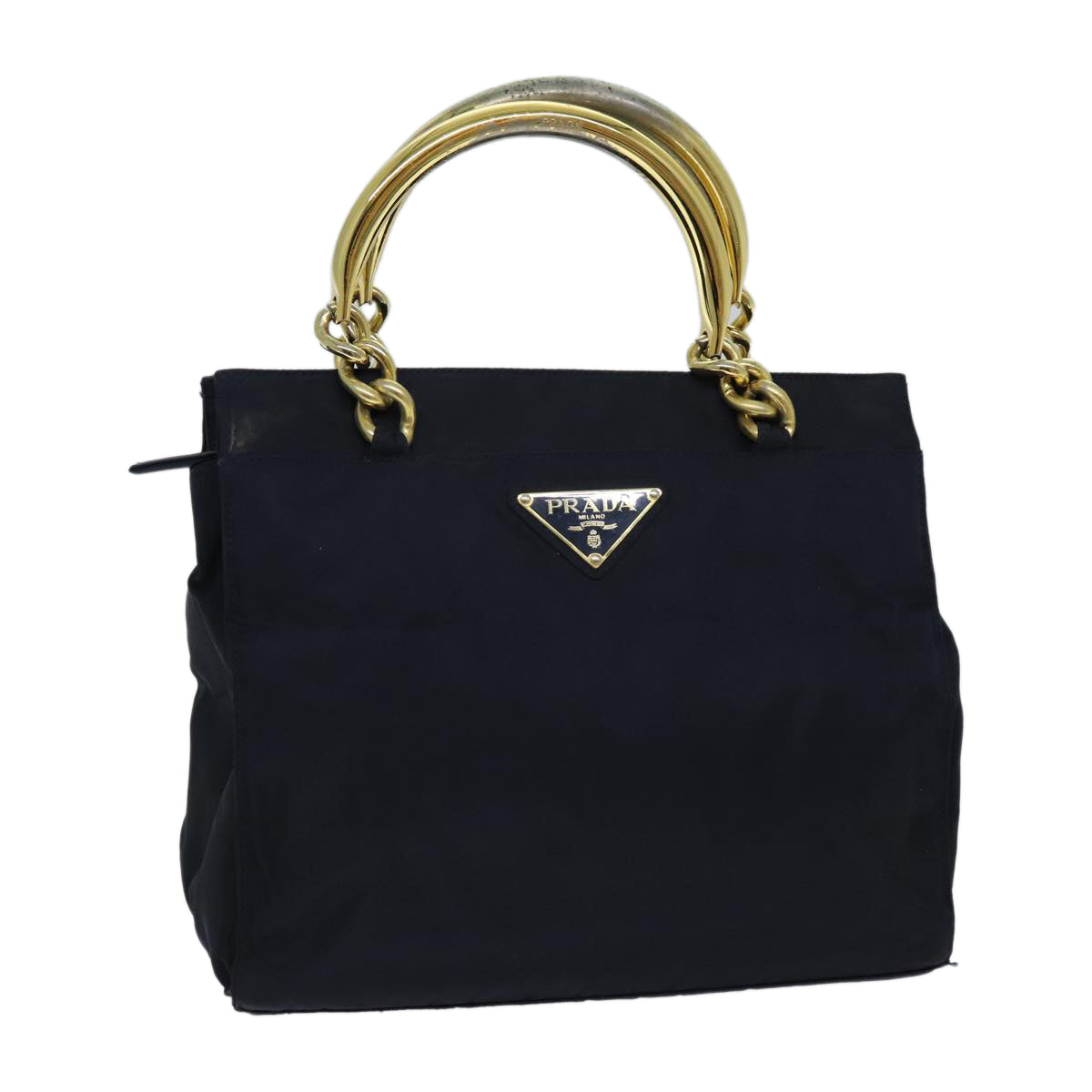 PRADA Hand Bag Nylon Navy Auth ac2958