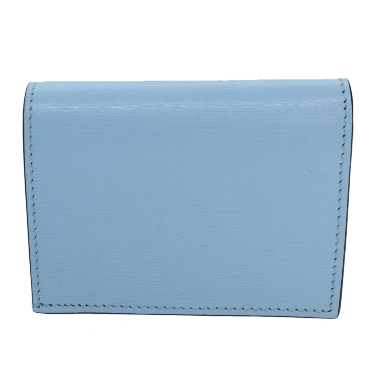 GUCCI Bananya Wallet Leather Blue 701009 Auth ac2961A - 0