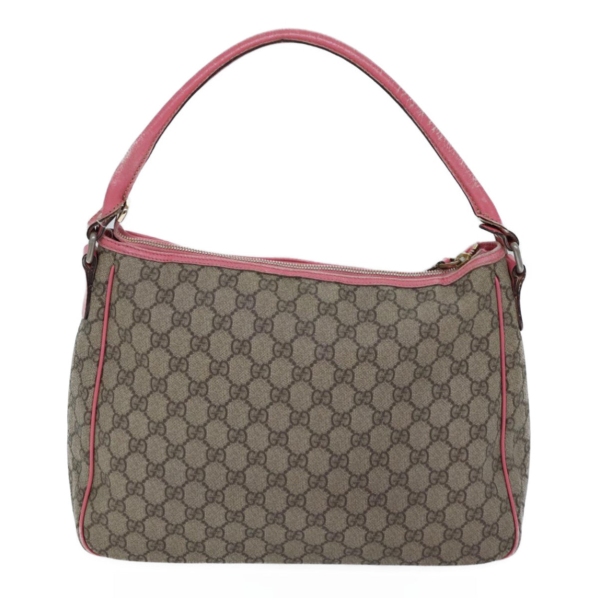 GUCCI GG Supreme Shoulder Bag PVC Beige 189898 Auth ac2964 - 0