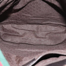 GUCCI Web Sherry Line Shoulder Bag Canvas Beige Green 001 4321 2684 Auth ac2967-11