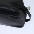 Gianni Versace Clutch Bag Leather Black Auth ac2969-16