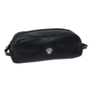 Gianni Versace Clutch Bag Leather Black Auth ac2969-1