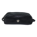 Gianni Versace Clutch Bag Leather Black Auth ac2969-13