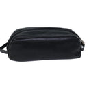 Gianni Versace Clutch Bag Leather Black Auth ac2969-2