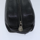 Gianni Versace Clutch Bag Leather Black Auth ac2969-4