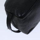 Gianni Versace Clutch Bag Leather Black Auth ac2969-15