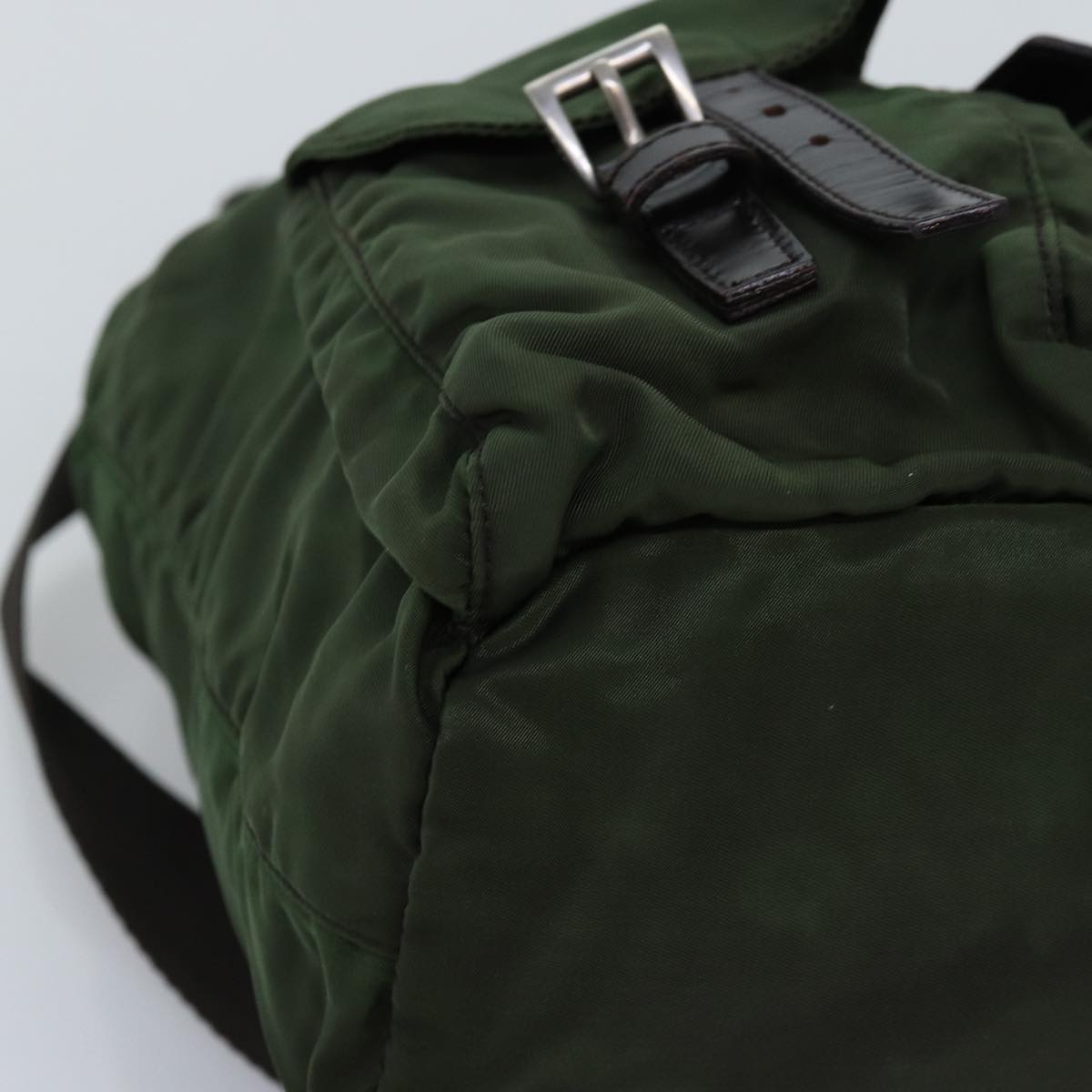 PRADA Backpack Nylon Khaki Auth ac2970