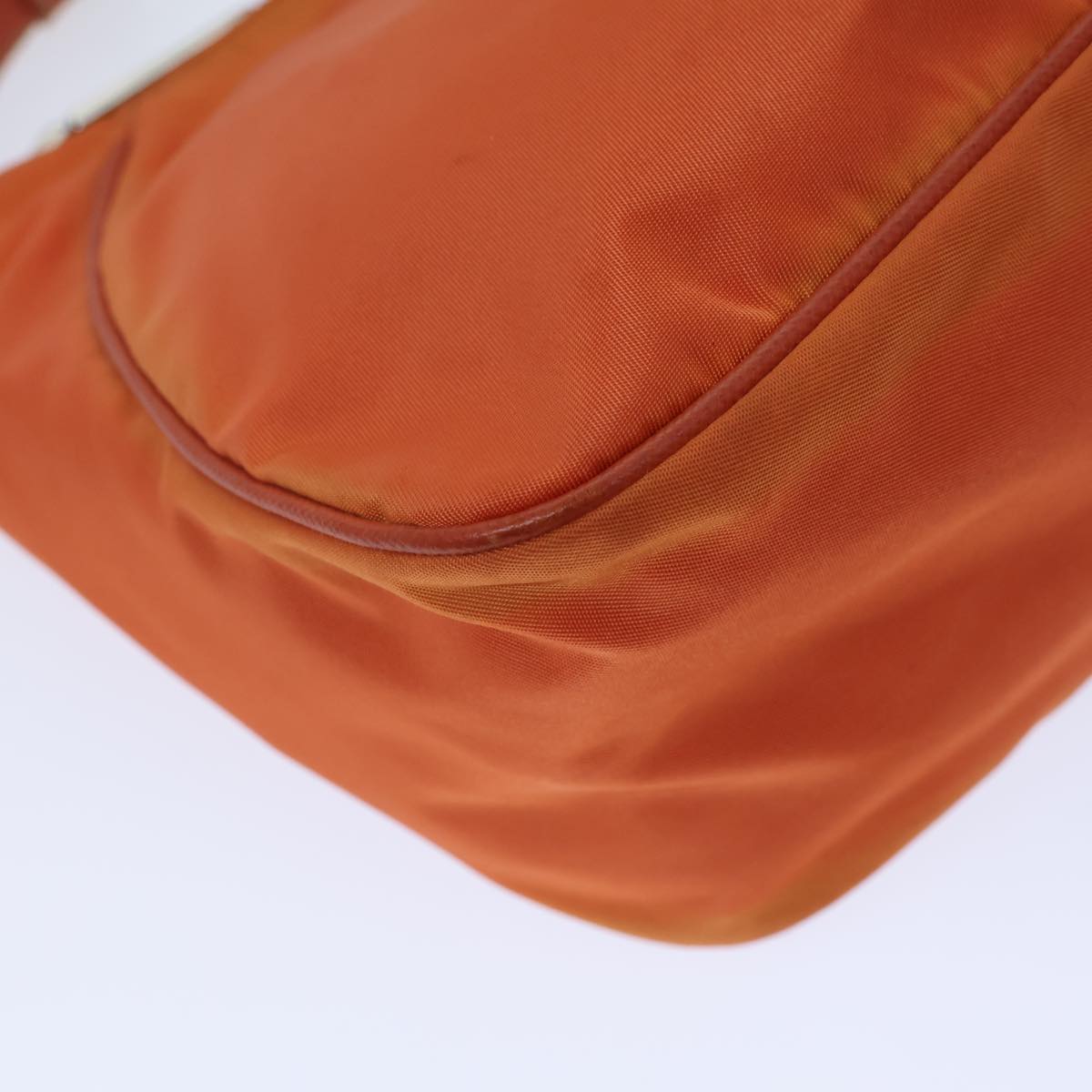 PRADA Shoulder Bag Nylon Orange Auth ac2973