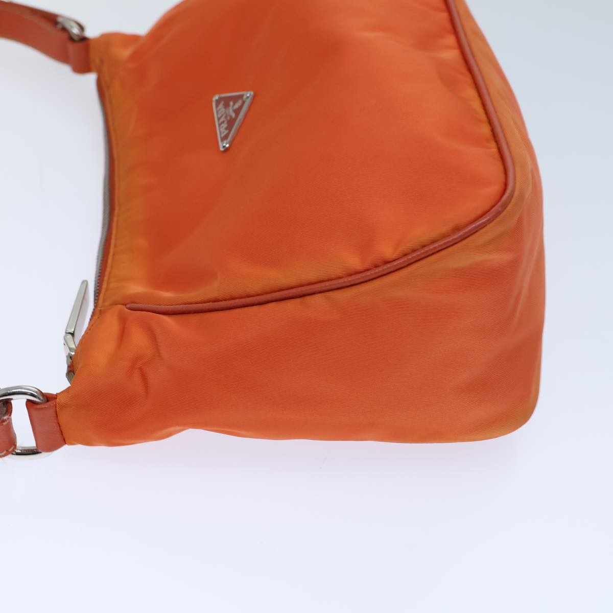 PRADA Shoulder Bag Nylon Orange Auth ac2973