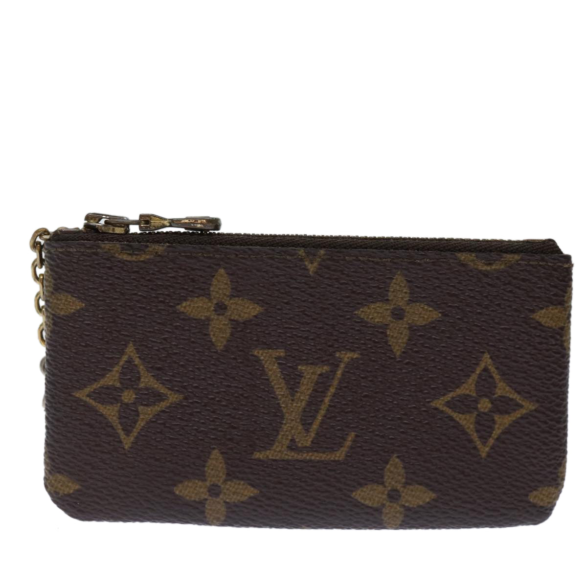 LOUIS VUITTON Monogram Pochette Cles Coin Purse M62650 LV Auth ac2978