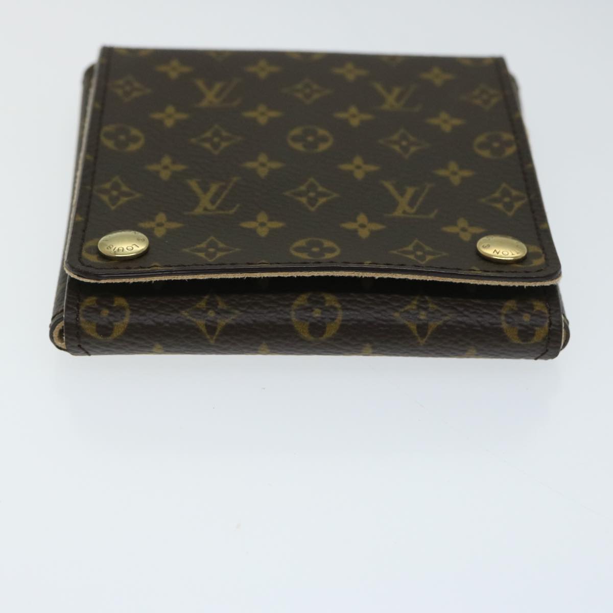 LOUIS VUITTON Monogram Portable Jewelry Case Jewelry Box LV Auth ac2979