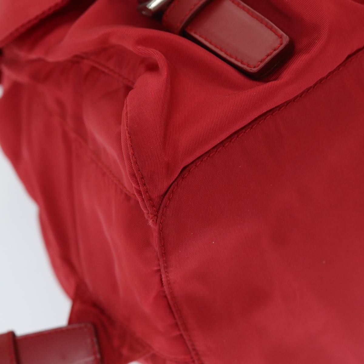 PRADA Backpack Nylon Red Auth ac2983