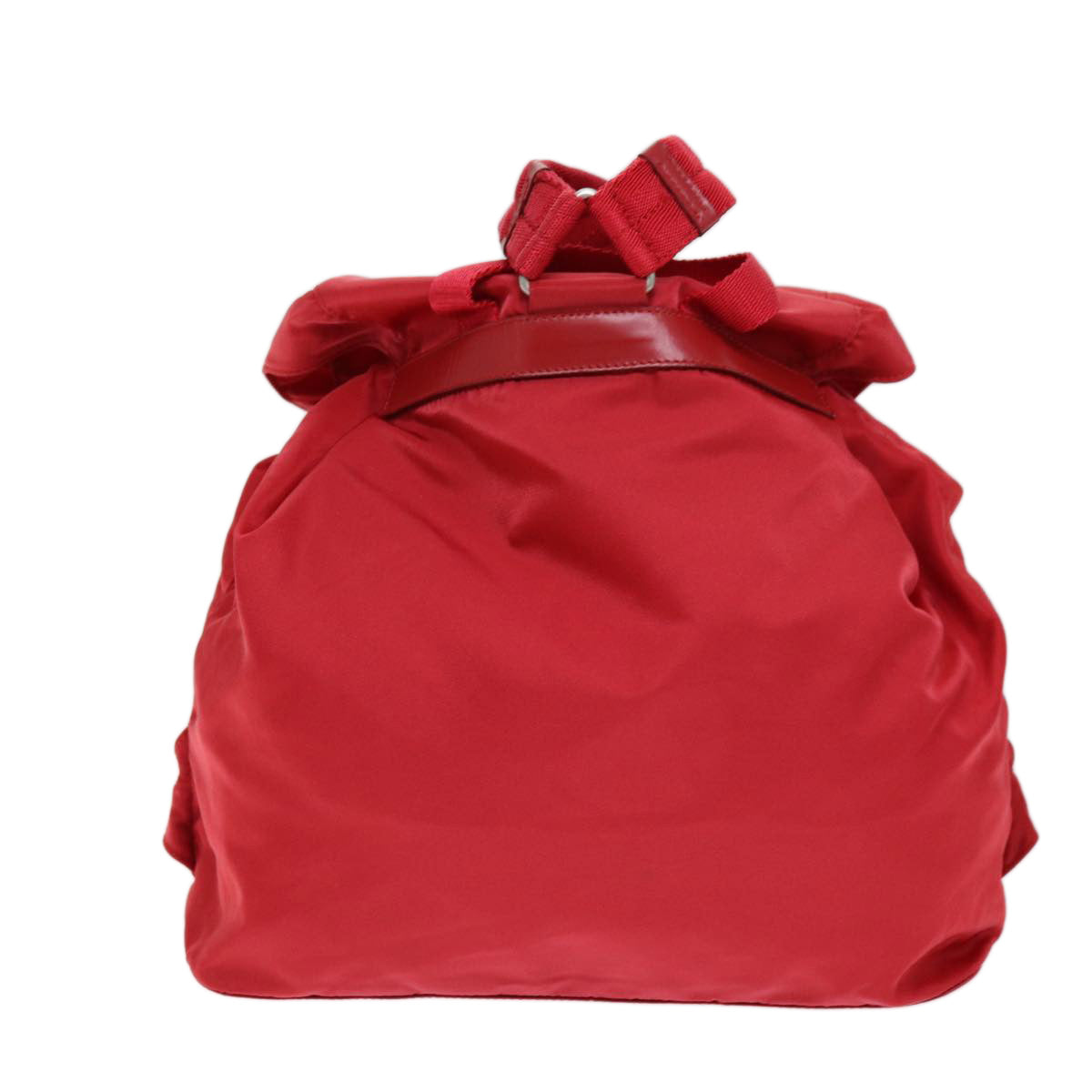 PRADA Backpack Nylon Red Auth ac2983