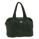 PRADA Hand Bag Nylon Khaki Auth ac2986-1