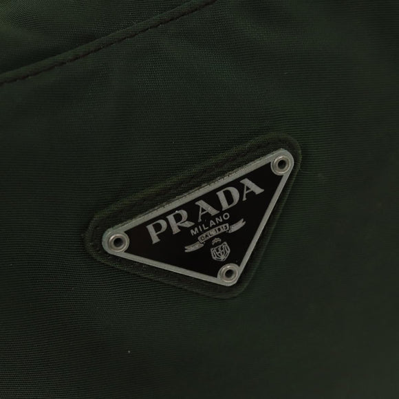 PRADA Hand Bag Nylon Khaki Auth ac2986