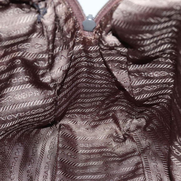 PRADA Hand Bag Nylon Khaki Auth ac2986