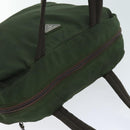 PRADA Hand Bag Nylon Khaki Auth ac2986-6