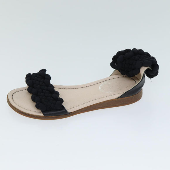 Christian Dior Fendi Shoes Leather 2 Set Brown White Auth ac2991