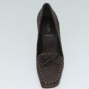 Christian Dior Fendi Shoes Leather 2 Set Brown White Auth ac2991-9