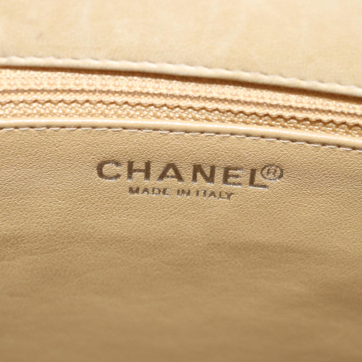 CHANEL Choco Bar Hand Bag Enamel Yellow CC Auth ac2997