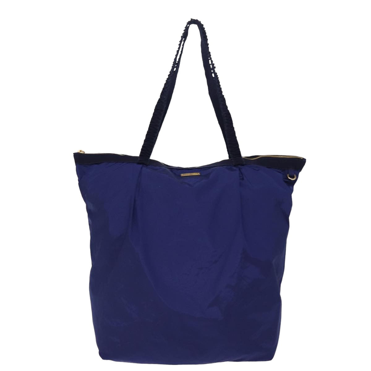 Miu Miu Tote Bag Nylon Blue Auth ac3016