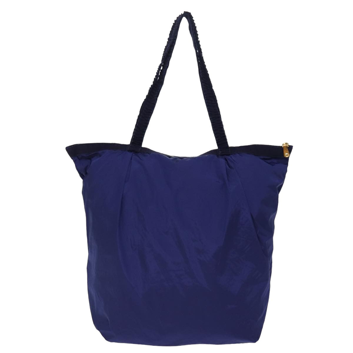 Miu Miu Tote Bag Nylon Blue Auth ac3016 - 0