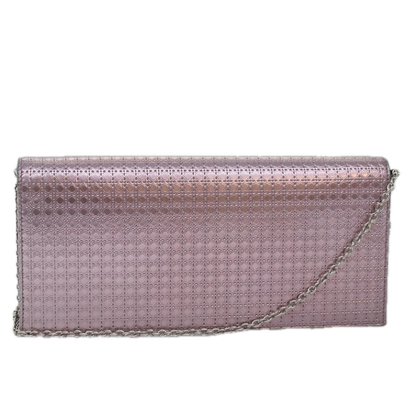 Christian Dior Lady Dior Canage Chain Shoulder Bag PVC Pink Auth ac3024V