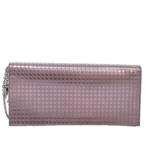Christian Dior Lady Dior Canage Chain Shoulder Bag PVC Pink Auth ac3024V