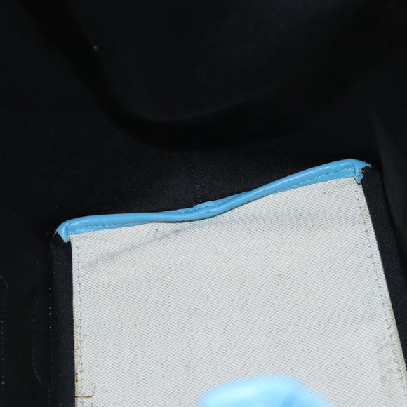 BALENCIAGA Navy Cabas S Hand Bag Canvas Blue Gray 339933 Auth ac3029V