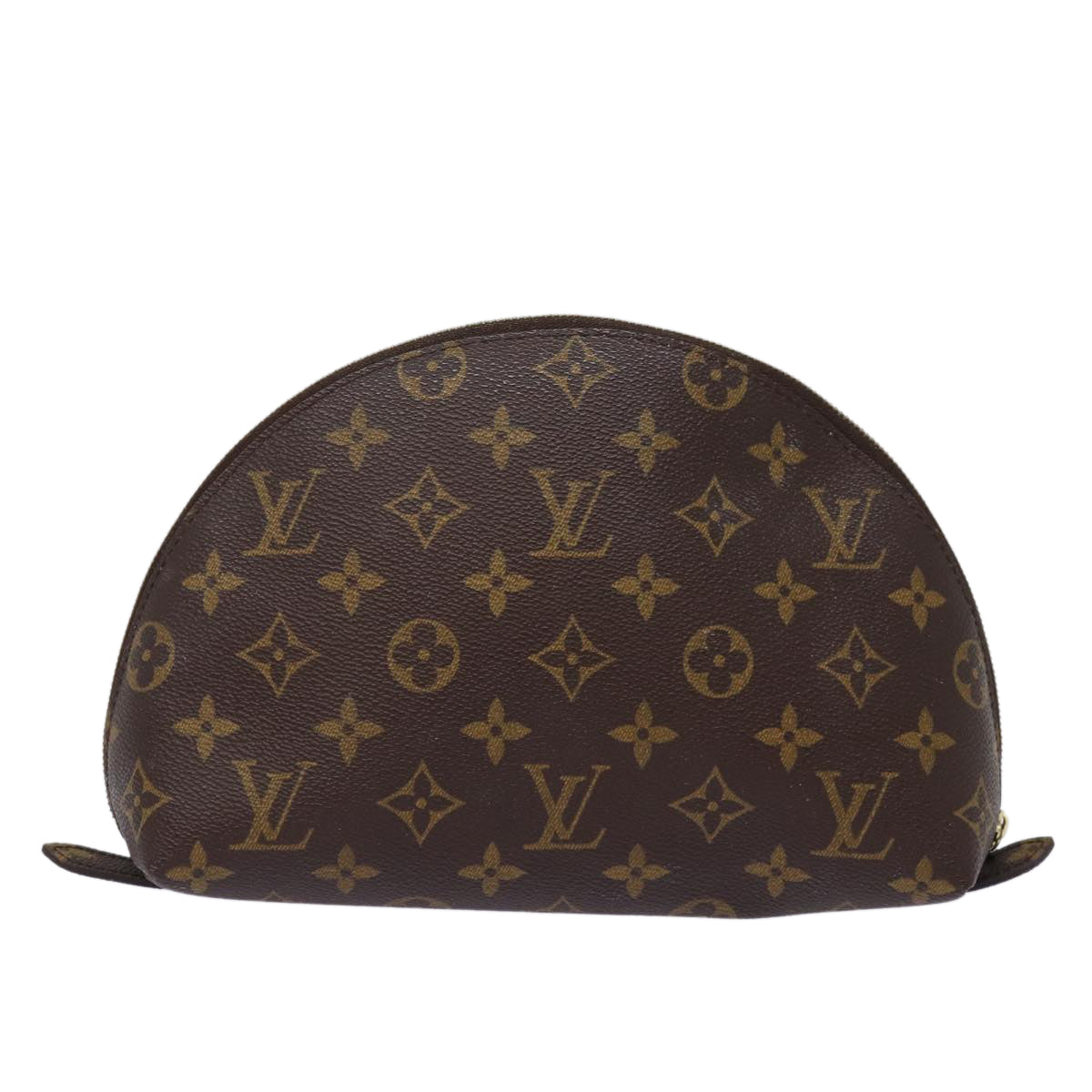 LOUIS VUITTON Monogram Trousse Demi Ronde Cosmetic Pouch M47520 LV Auth ac3074 - 0