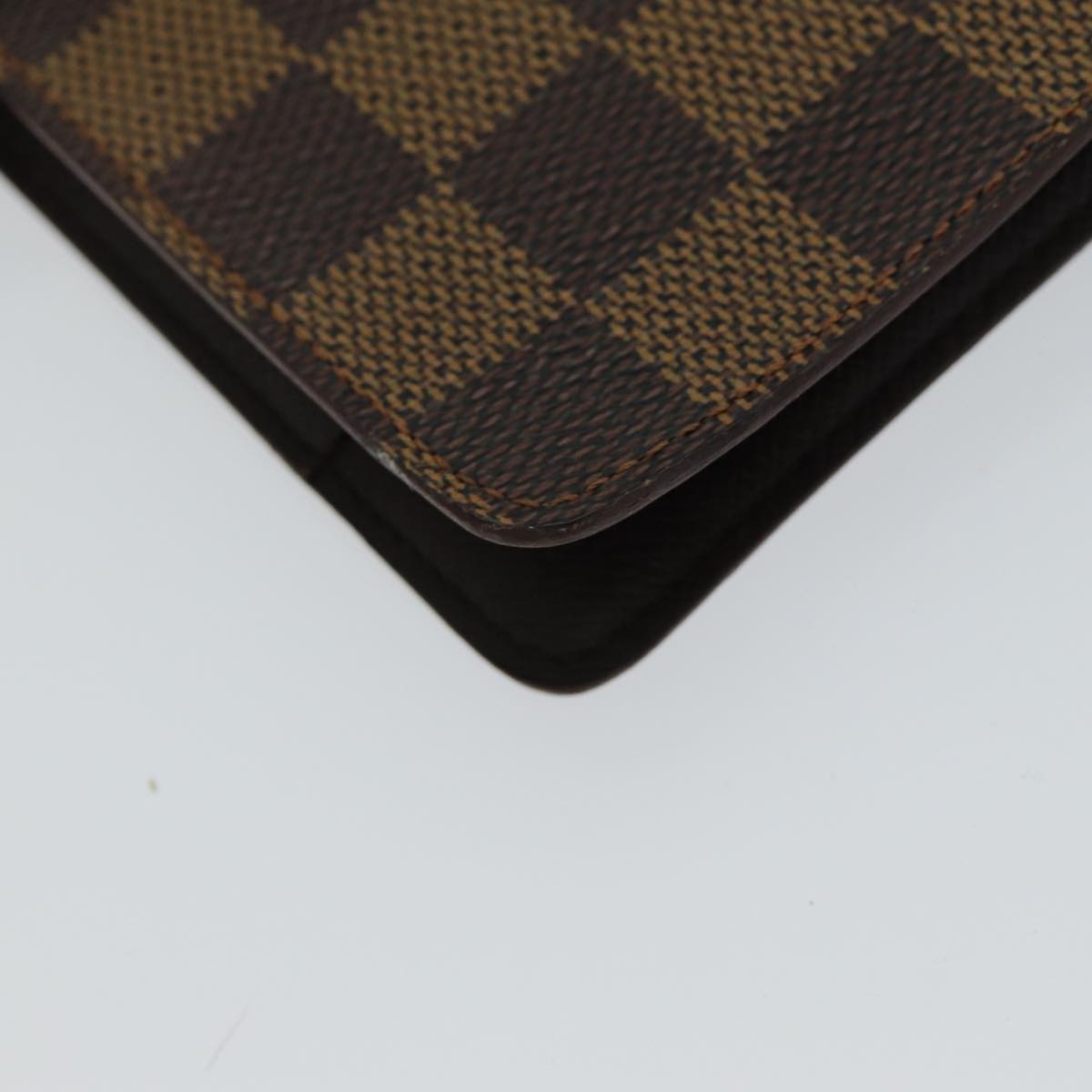 LOUIS VUITTON Damier Ebene Agenda MM Day Planner Cover R20240 LV Auth ac3076