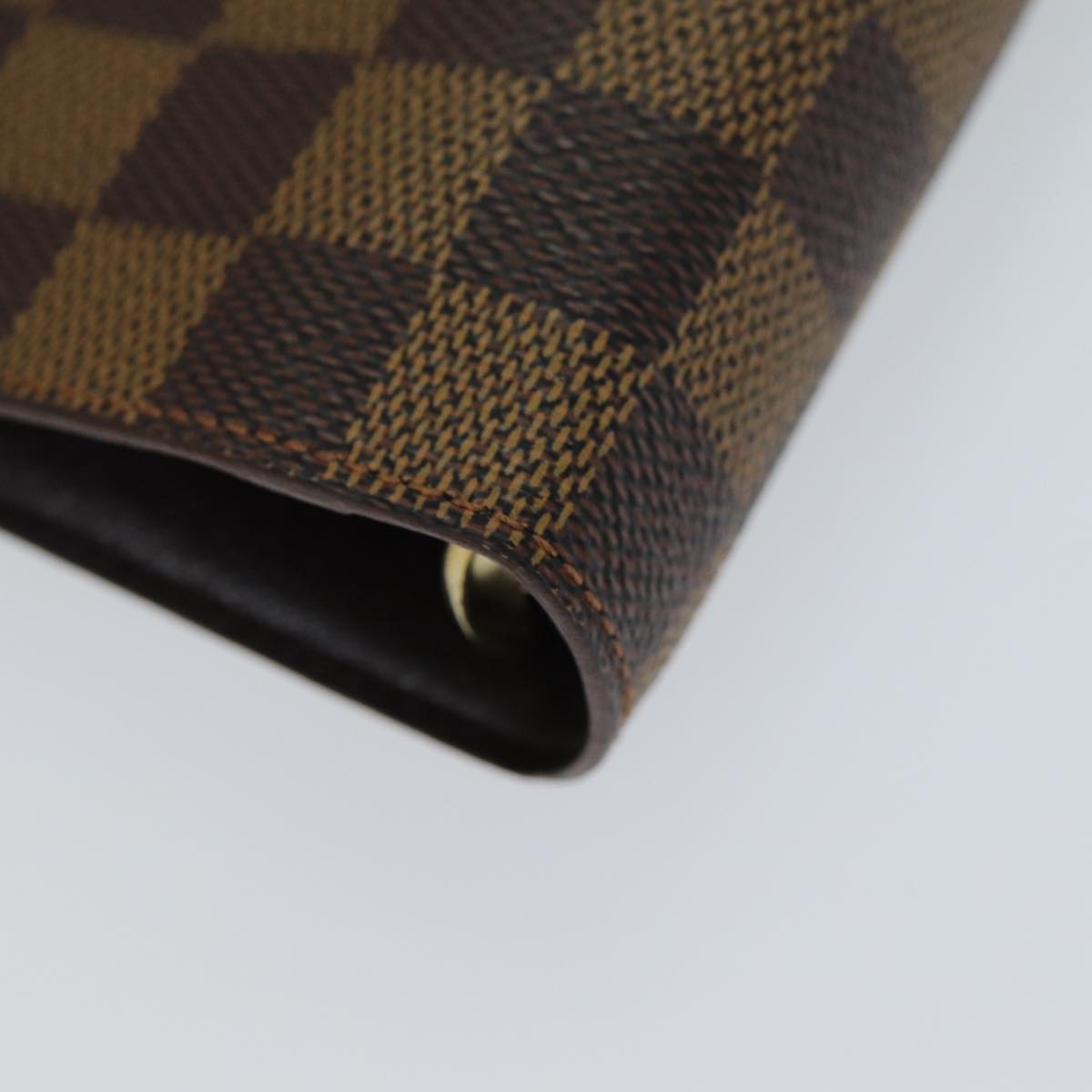 LOUIS VUITTON Damier Ebene Agenda MM Day Planner Cover R20240 LV Auth ac3076