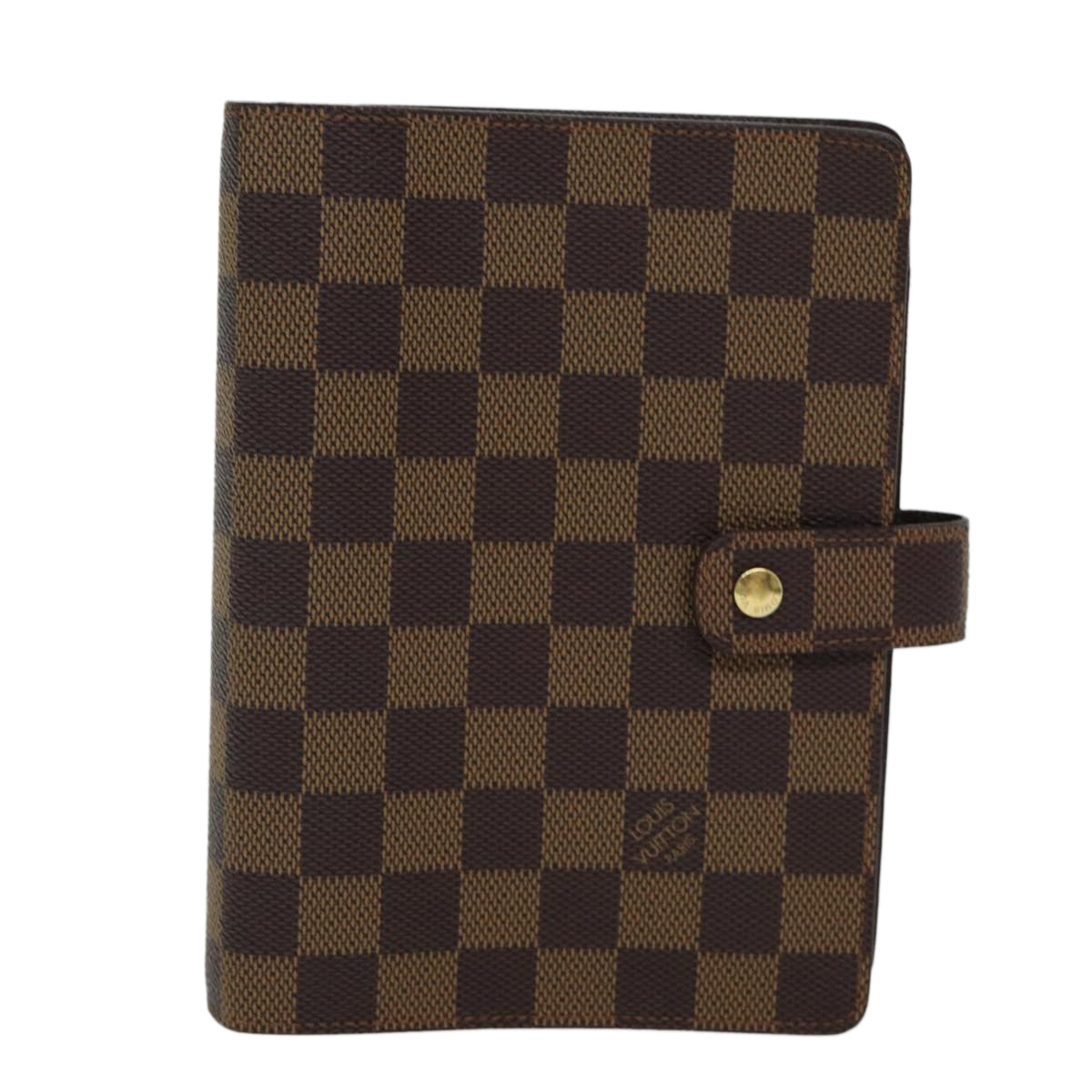 LOUIS VUITTON Damier Ebene Agenda MM Day Planner Cover R20240 LV Auth ac3076 - 0