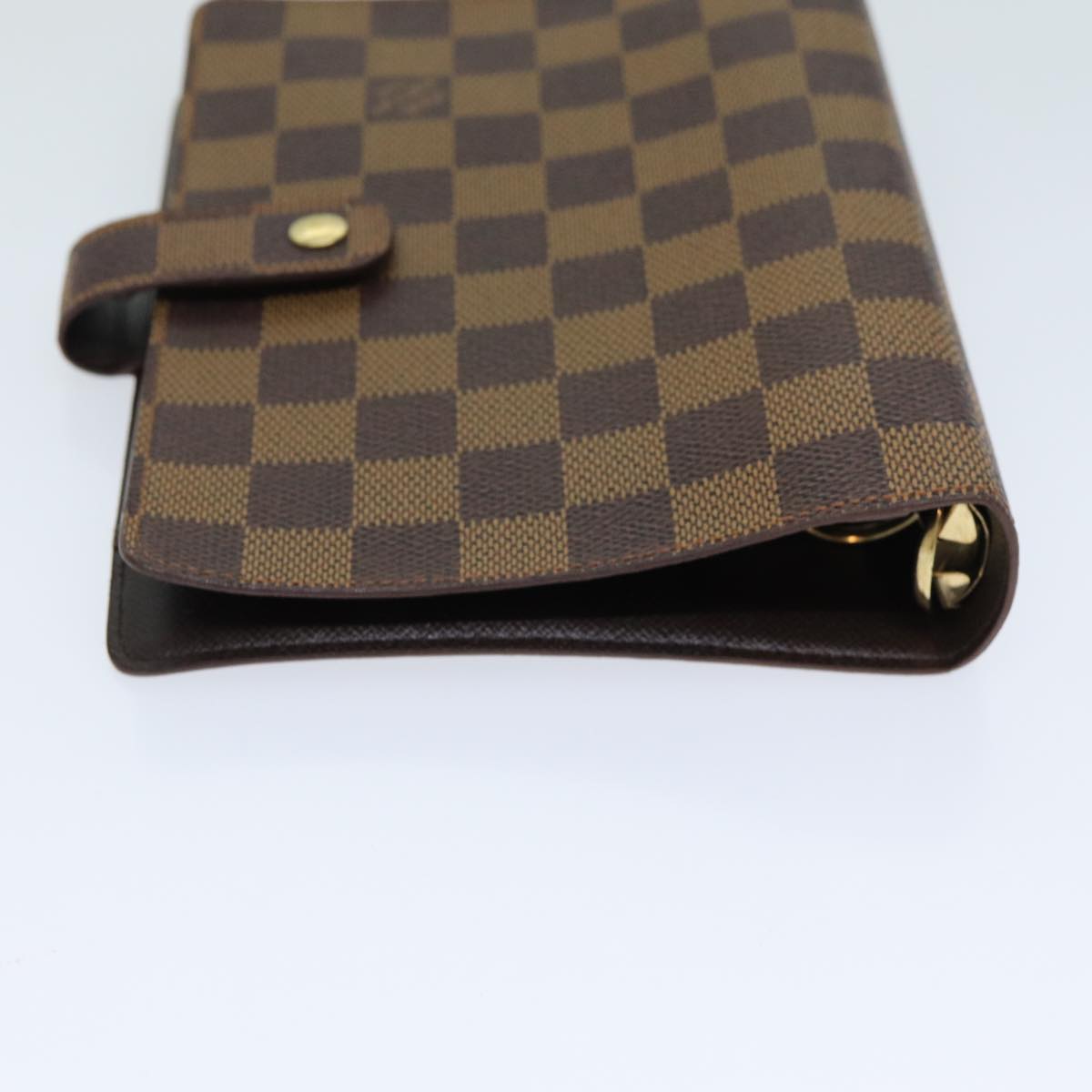 LOUIS VUITTON Damier Ebene Agenda MM Day Planner Cover R20240 LV Auth ac3076