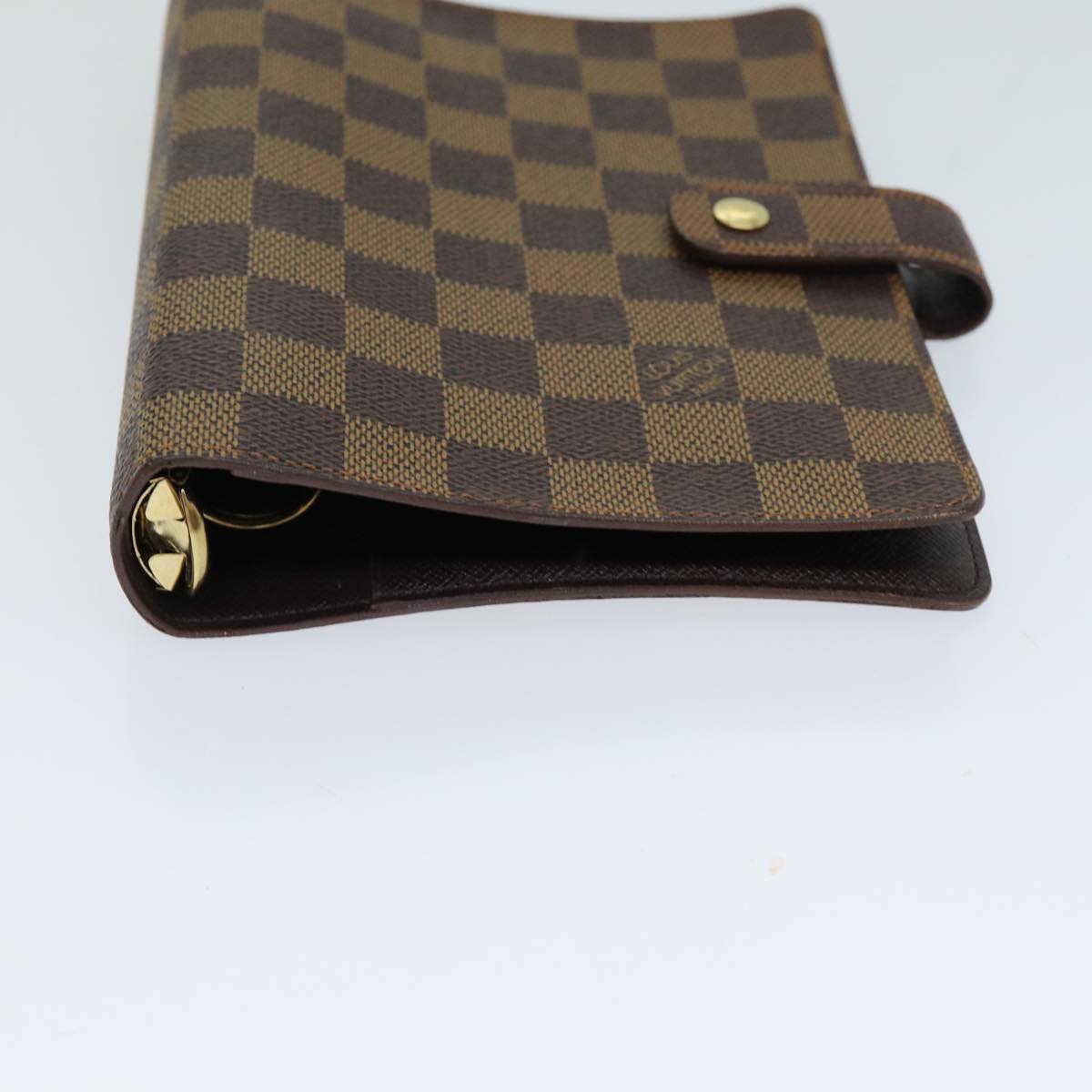 LOUIS VUITTON Damier Ebene Agenda MM Day Planner Cover R20240 LV Auth ac3076